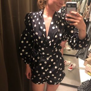 Zara polka dotted romper